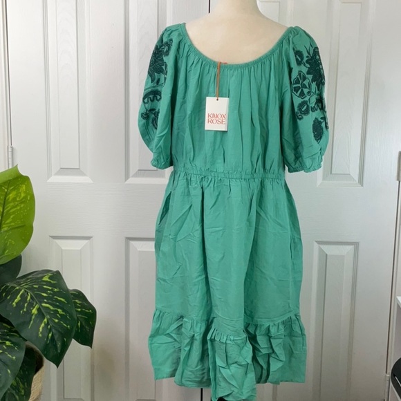 Knox Rose Women’s 3/4 Sleeve Embroidered Dress Size 1X - Picture 7 of 14